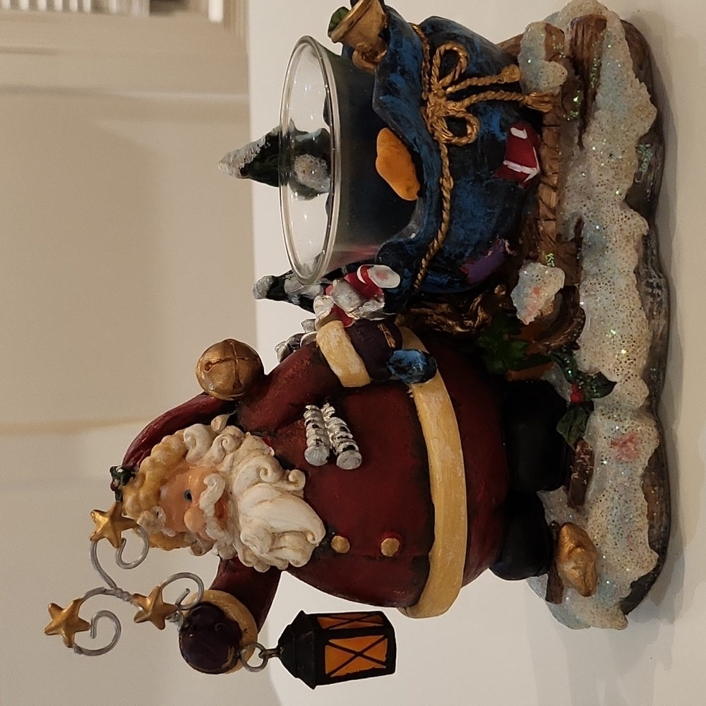 Christmas Santa tea light holder
